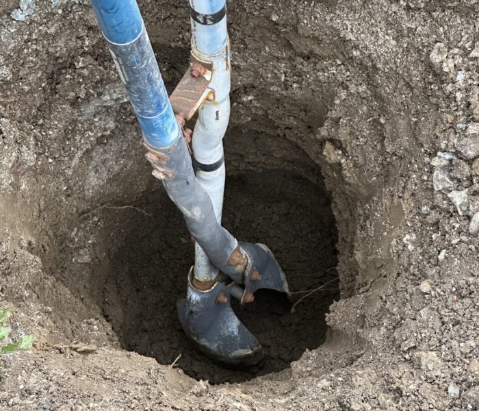 Deep fence post holes